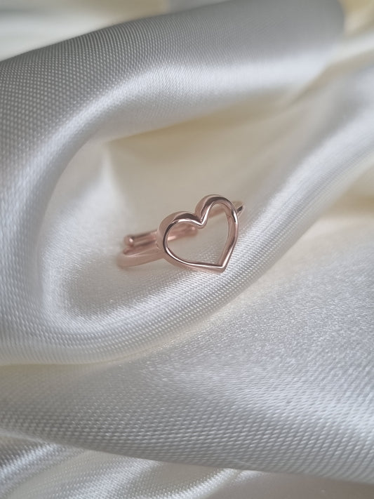 Bague Doppio Cuore Rose