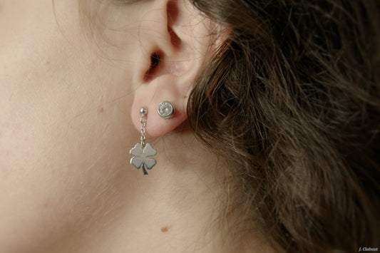 Boucles d'Oreilles Fortuna Argent (Paire)